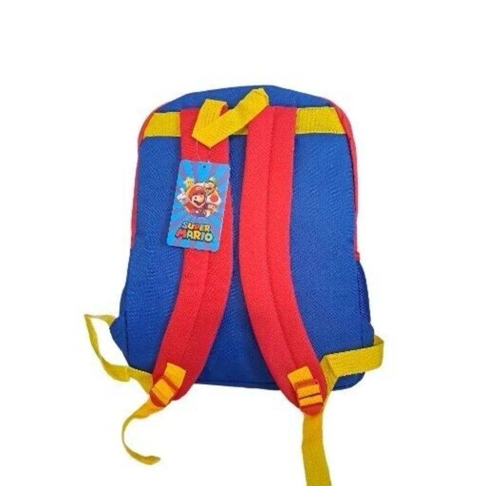 Super Mario Bros 16" Backpack & Lunch Set It's-a me Nintendo School Book Bag - Picture 3 of 5